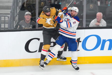 Pavel Dorofeyev Sidelined and Alex Pietrangelo Deemed Game-Time Decision As Golden Knights Attempt To Level Series Against Oilers