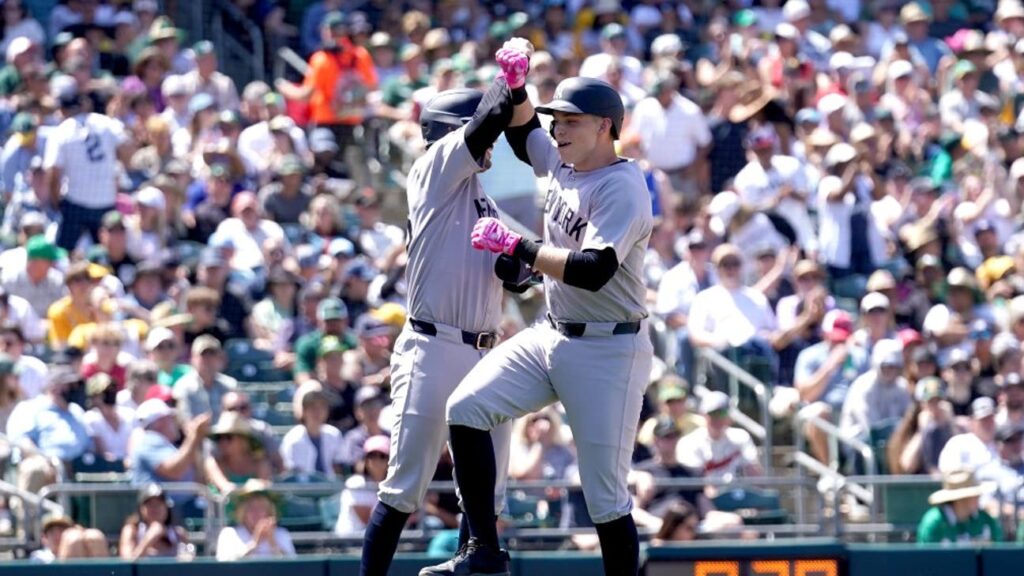 Ben Rice cracks grand slam, Aaron Judge adds four hits as Yankees pound A's