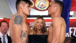 Emanuel Navarrete vs Charly Suarez weigh-in results, running order and ringwalk times