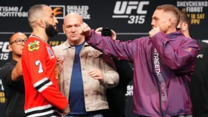 Belal Muhammad and Jack Della Maddalena trade sledges ahead of heated title fight