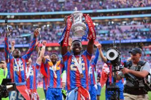 Crystal Palace duo Marc Guehi and Adam Wharton miss FA Cup afterparty after being hospitalised