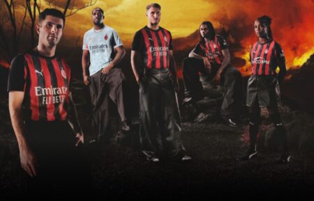 Pulisic poses with new 2025-26 AC Milan home kit