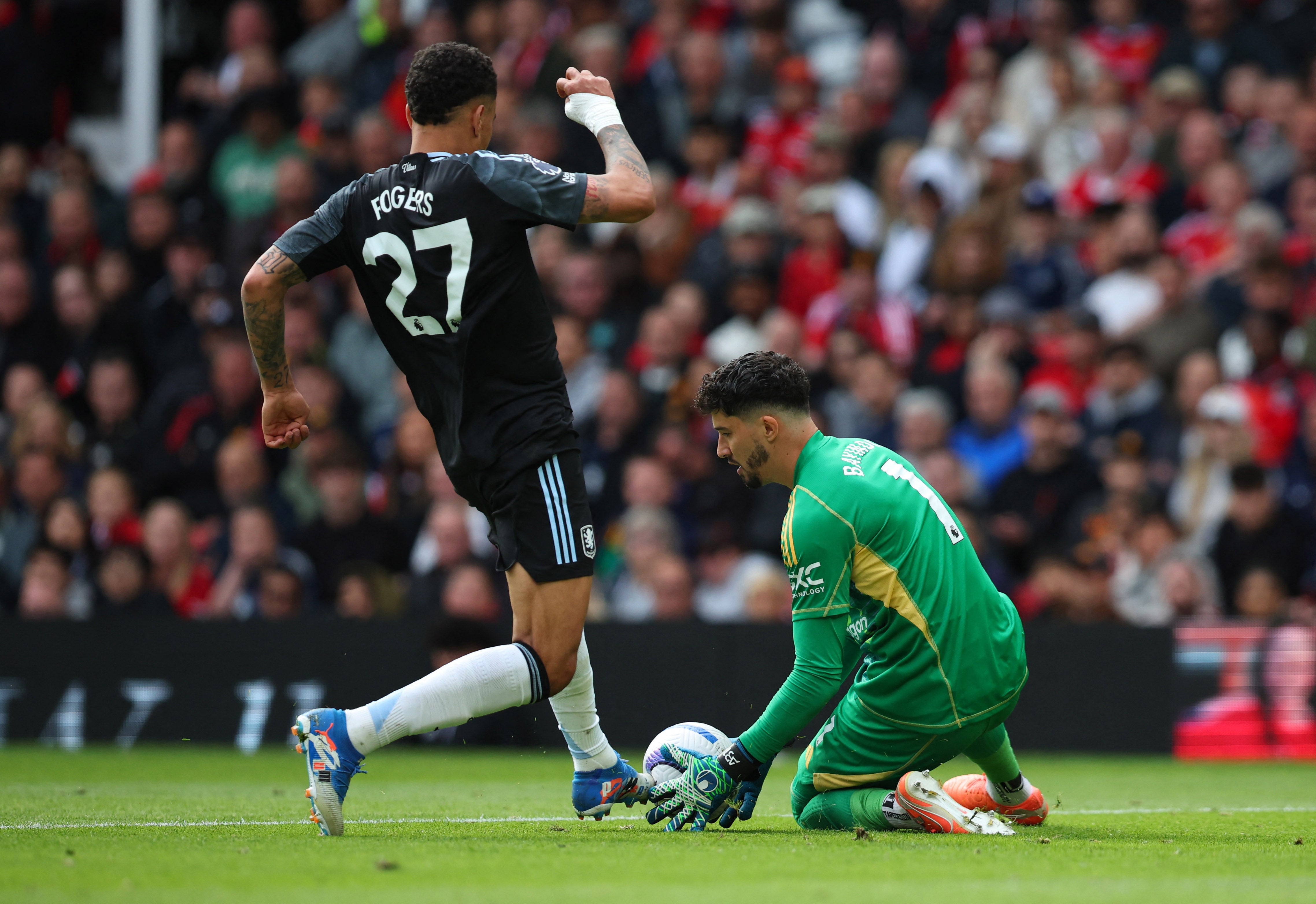Morgan Rogers was judged to have fouled Altay Bayindir in a controversial moment which saw his opening goal ruled out