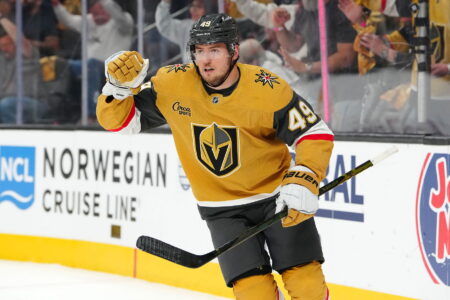 Rely On Barbashev, Hertl Leading Golden Knights Bounce Back Win Over Oilers
