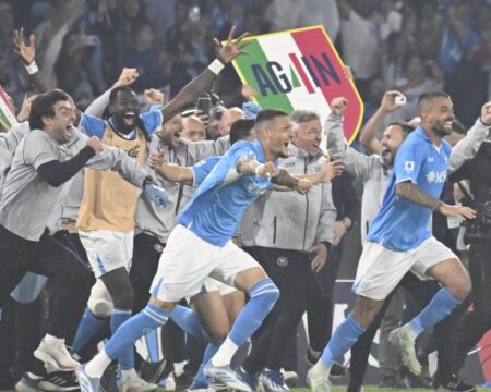 Napoli secure Serie A title after Scott McTominay’s stunner sees off Cagliari
