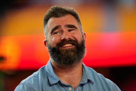 Jason Kelce Cracks Up Over Shane Lowry’s Travis Kelce-Inspired Look