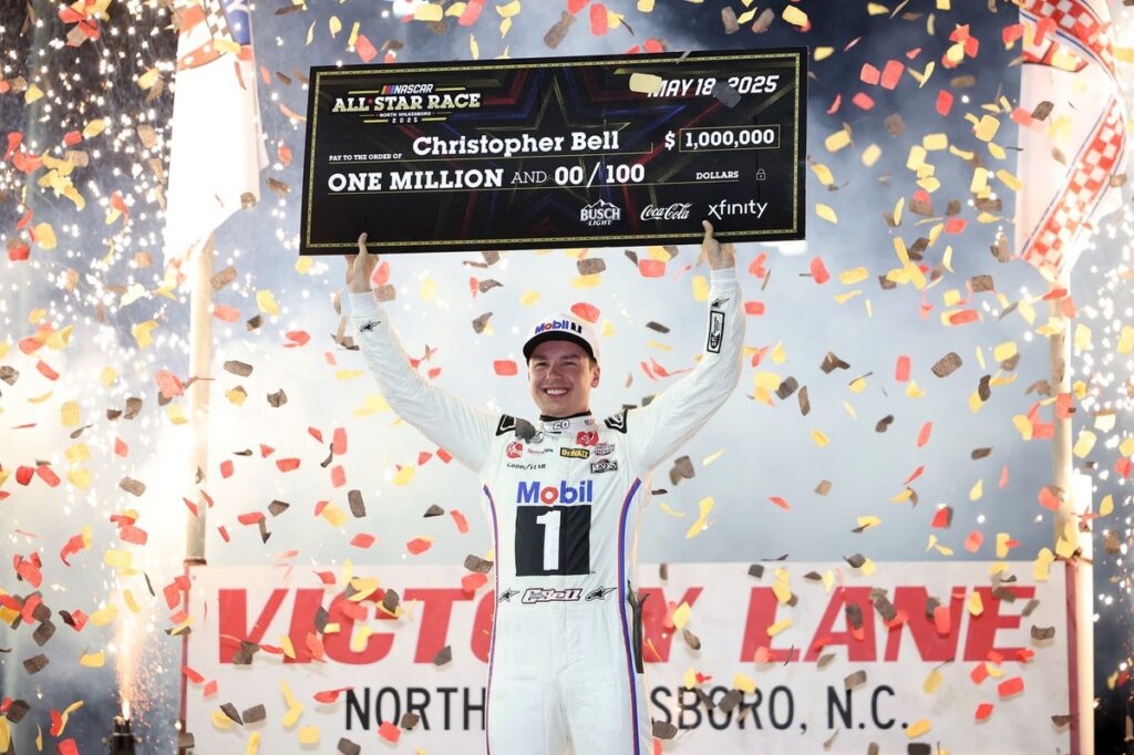 Christopher Bell wins NASCAR All-Star Race after contact-filled battle