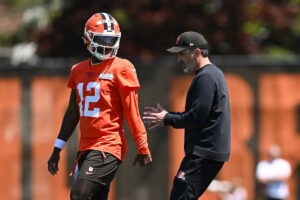 Browns coach Kevin Stefanski likes what he sees from Shedeur Sanders so far: ‘He’s working really, really hard’
