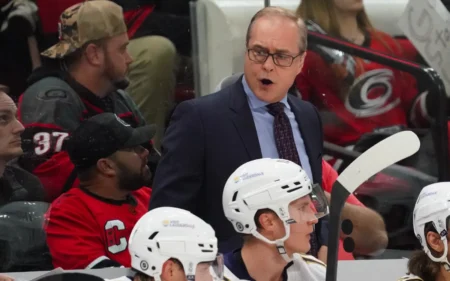 Paul Maurice has funny Lou Brown moment after Panthers score key goal in Game 1