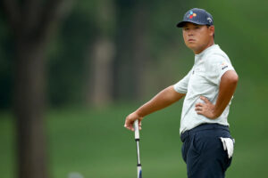 2025 PGA Championship: Si Woo Kim erupts, launches club after hitting hole-in-one Friday at Quail Hollow