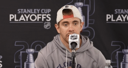 'I was shocked': Evan Rodrigues discusses reaction to embellishment call in Game 2