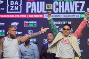 Jake Paul and Julio César Chávez Jr. question each other’s skills ahead of Anaheim bout