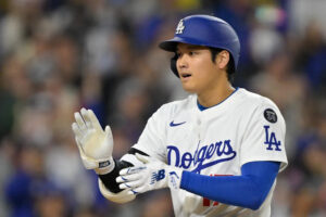 Shohei Ohtani homers in third straight bobblehead night as part of Dodgers onslaught