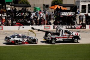 Justin Allgaier ‘almost got wiped out by the same car’ before race-ending crash