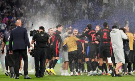 Barcelona’s title celebration – Flick soars, Szczesny smokes, and Ferran gets a hospital surprise