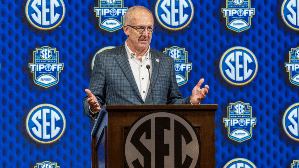 International SEC games? Greg Sankey says the idea has been discussed, but ‘it just hasn’t quite worked’