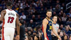 Bam Adebayo hilariously details locking down Steph Curry vs. Warriors – NBC Sports Bay Area & California
