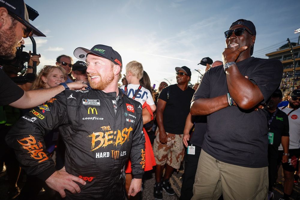 Tyler Reddick and Michael Jordan, 23XI Racing Toyota