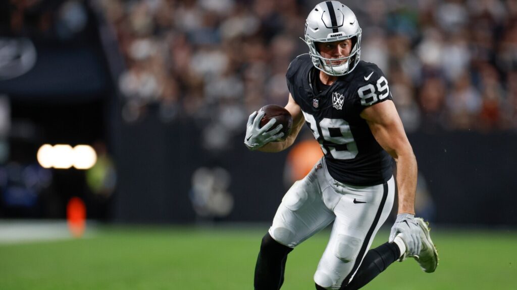 Brock Bowers not participating in offseason program yet as he finishes his degree