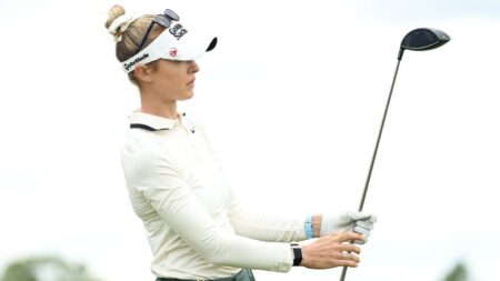 Nelly Korda birdies final hole for her first birdie in Round 1 of U.S. Women’s Open