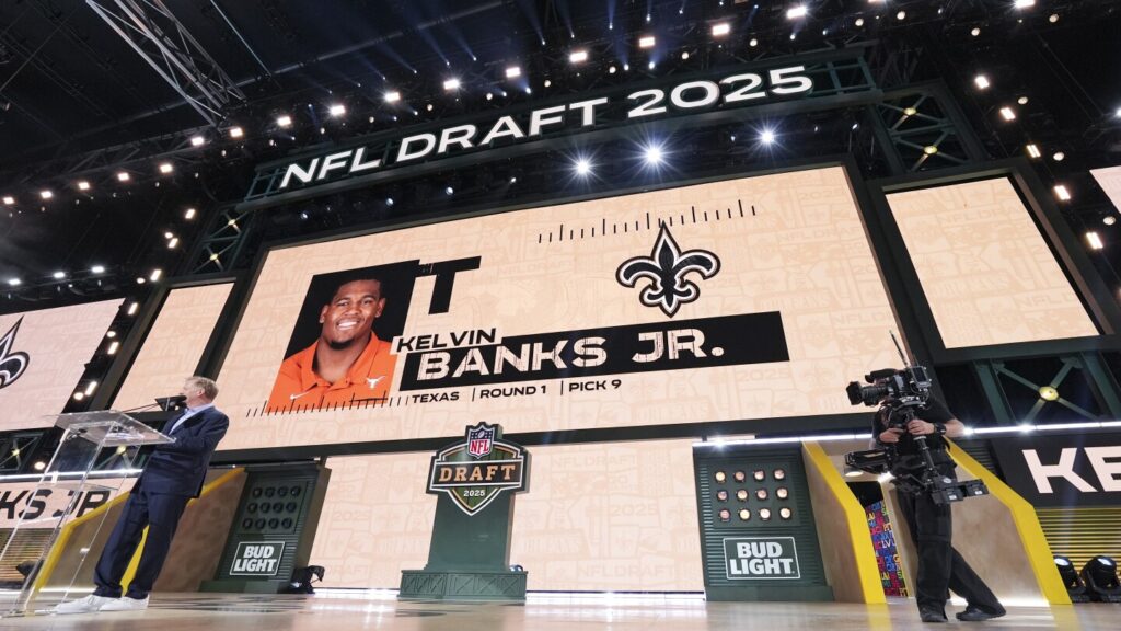 Saints sign six draft picks, including first-round selection Kelvin Banks Jr.