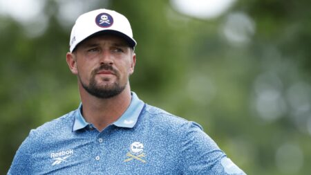 Bryson DeChambeau gets a taste of real speed ahead of Indy 500