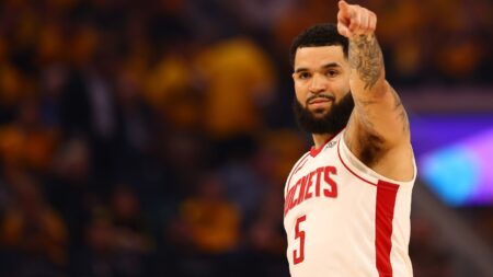 VanVleet and Thompson lead the way as Rockets avoid elimination, routing Warriors 131-116 in Game 5