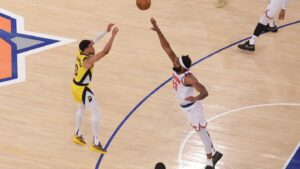 Caitlin Clark, NBA and sports world react to Tyrese Haliburton’s shot, Pacers comeback win