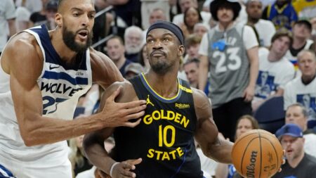 Warriors vs. Timberwolves Game 1: Curry exits with hamstring injury but Butler, Hield spark Warriors win