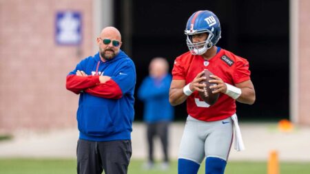 Russell Wilson takes most first-team reps at Giants OTAs