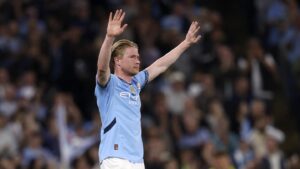 Manchester City 3-1 Bournemouth: De Bruyne says goodbye as Rodri returns from injury