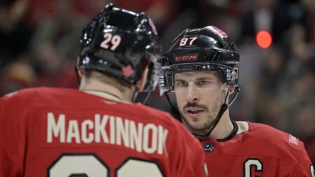 Sidney Crosby and Nathan MacKinnon back together for Canada at the ice hockey worlds after 10 years