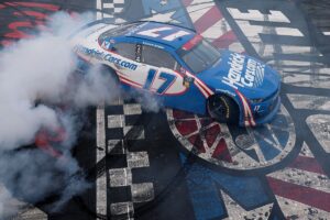 William Byron wins chaotic Charlotte Xfinity race in NASCAR overtime