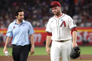 Diamondbacks pitcher Corbin Burnes leaves game in 5th inning with apparent arm injury