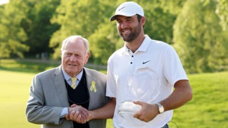 Scottie Scheffler teases Jack Nicklaus over upcoming Texas-Ohio State showdown after Memorial Tournament win