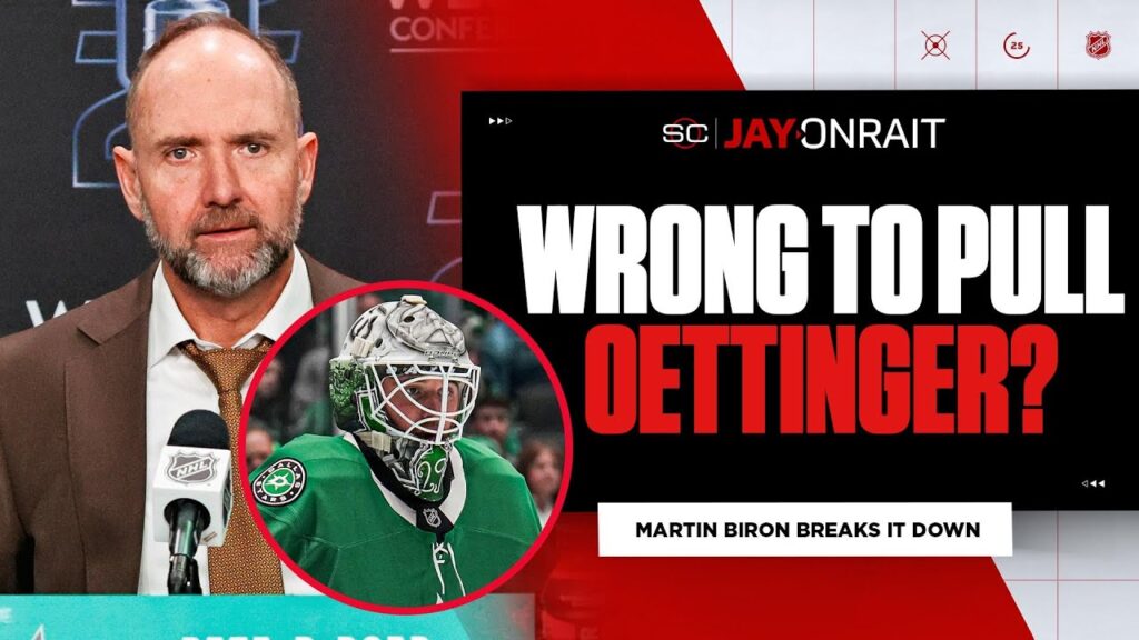 What did you think of Pete DeBoer giving Jake Oettinger the quick hook in Game 5?
