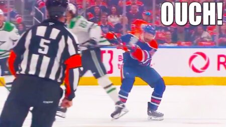 Mason Marchment Hit on Zach Hyman Injury | Oilers vs Stars 2025 NHL Western Conference Final