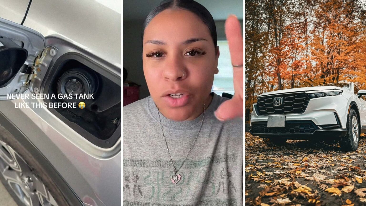 Woman Buys New Honda. Then She Tries Filling It Up With Gas