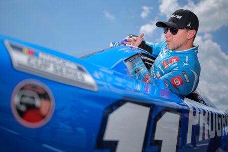 Denny Hamlin earns Pocono pole as William Byron wrecks in wild qualifying session