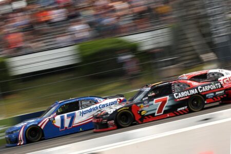 Chase Elliott “really bummed” by Pocono Xfinity loss after restart run-in