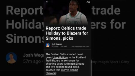 Celtics trade Jrue Holiday #nba #nbanews #basketball #nbatrade #bostonceltics #portlandtrailblazers