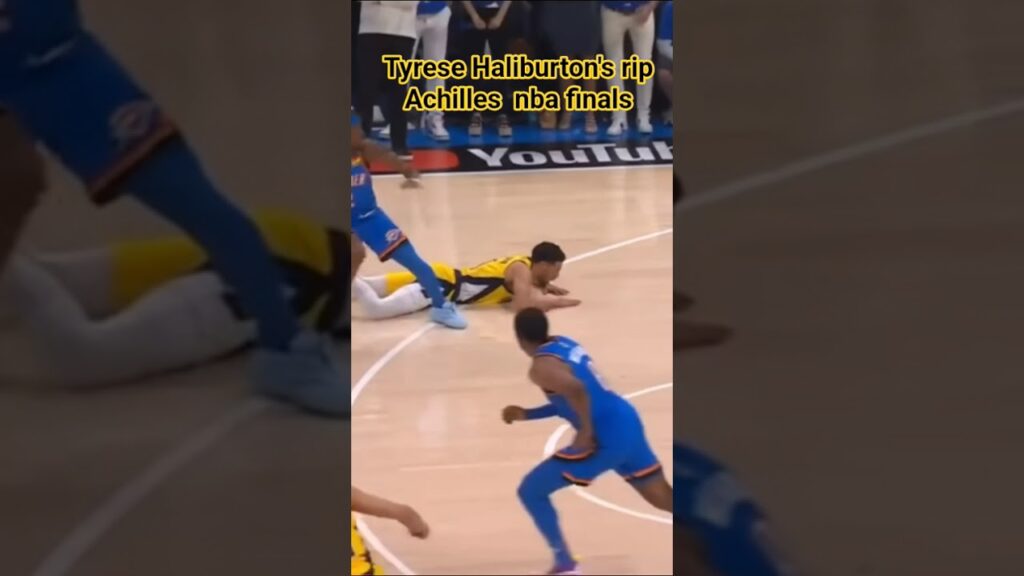 Tyrese Haliburton’s rip Achilles nba finals #viralshort #basketball #sports #nbafinals #nba #news