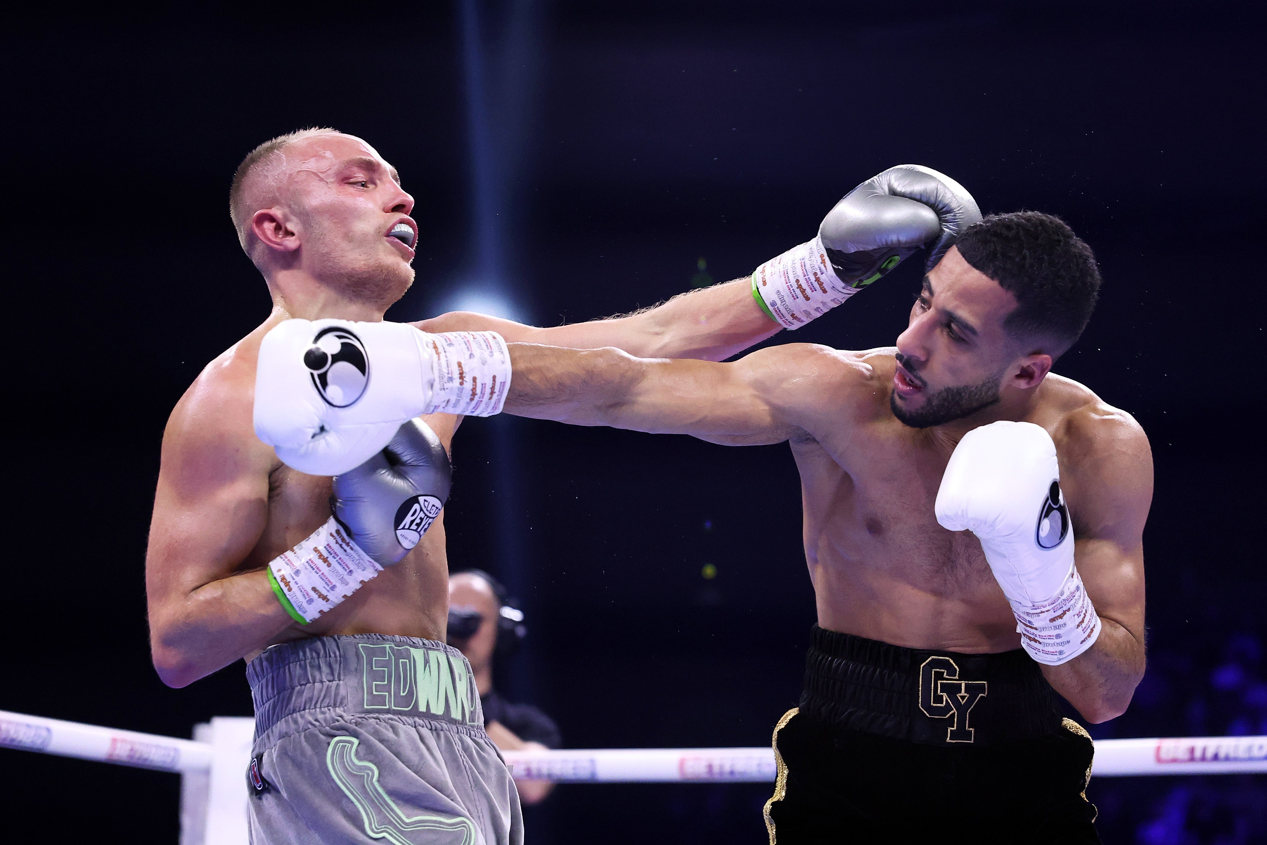Sunny Edwards and Yafai exchange punches