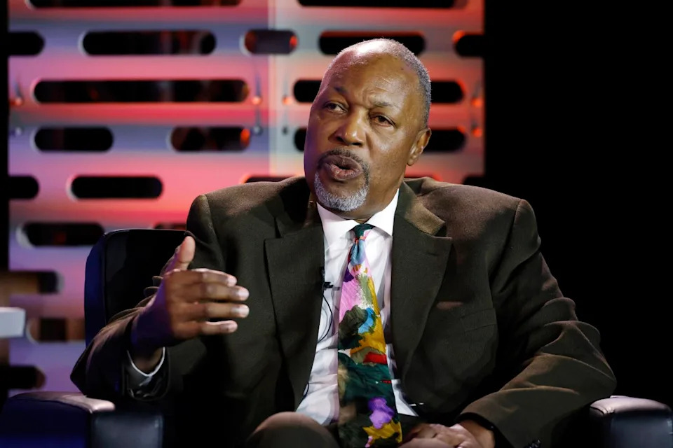 Former UCLA standout David Greenwood talks about his career during a National Collegiate Basketball Hall of Fame event