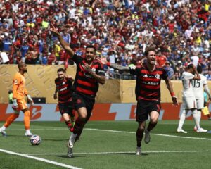 Flamengo stun Chelsea with comeback victory at Club World Cup as Jackson sees red