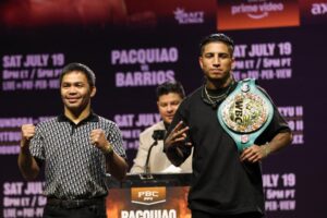 Manny Pacquiao faces welterweight champ Mario Barrios, but his real challenge will be time