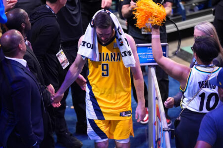 Pacers staffer tells ESPN to stop filming an emotional T.J. McConnell after Game 7 loss in NBA Finals