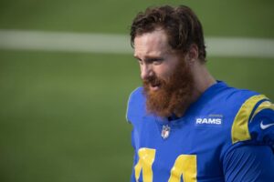 Ex-Rams long snapper Jake McQuaide disrupts church by demanding answers in porn scandal
