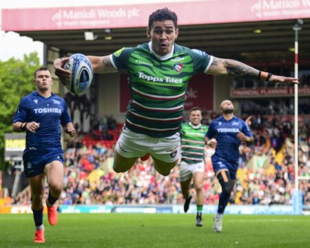 Inspired Perese try edges Leicester past Sale and into Premiership final
