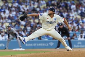 Clayton Kershaw tosses a gem, Shohei Ohtani homers twice in Dodgers’ win over Giants